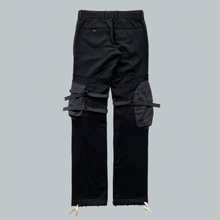 Load image into Gallery viewer, Takahiro Miyashita NUMBER (N)INE Black Hybrid Cargo Pants AW2005