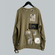 Load image into Gallery viewer, Raf Simons AW 2001-02 “ Riot Riot Riot!" Patched Crewneck Sweater