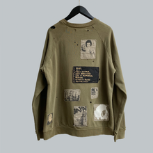 Load image into Gallery viewer, Raf Simons AW 2001-02 “ Riot Riot Riot!" Patched Crewneck Sweater