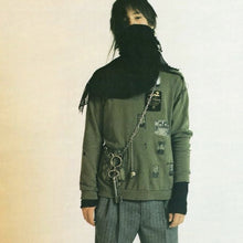 Load image into Gallery viewer, Raf Simons AW 2001-02 “ Riot Riot Riot!" Patched Crewneck Sweater