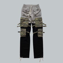 Load image into Gallery viewer, Takahiro Miyashita NUMBER (N)INE Grey / Black Hybrid Cargo Pants AW2005