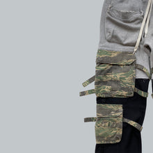 Load image into Gallery viewer, Takahiro Miyashita NUMBER (N)INE Grey / Black Hybrid Cargo Pants AW2005
