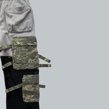 Load image into Gallery viewer, Takahiro Miyashita NUMBER (N)INE Grey / Black Hybrid Cargo Pants AW2005