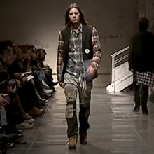 Load image into Gallery viewer, Takahiro Miyashita NUMBER (N)INE Grey / Black Hybrid Cargo Pants AW2005